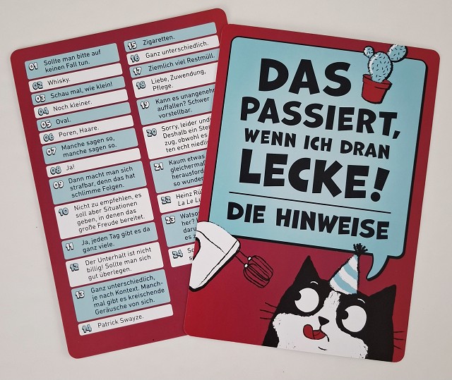 Was passiert, wenn ich dran lecke