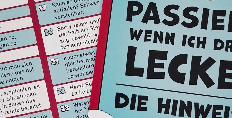 Was passiert, wenn ich dran lecke